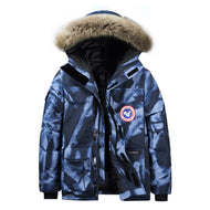 Men's Thermal Parka with Removable Hood and Fur Collar Mune Fashion