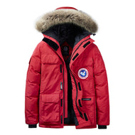 Men's Thermal Parka with Hood and Removable Fur Trim Mune Fashion