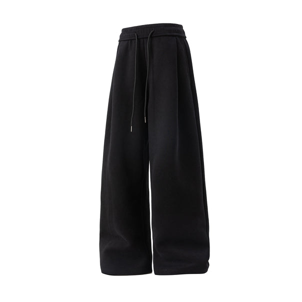 Unisex Wide Lounge Pants with High Elastic Waistband, Drawstring and Extra Wide Palazzo Cut Mune Fashion