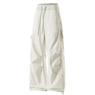 Men's loose cargo pants with elastic waistband, drawstring and side zip pocket Mune Fashion