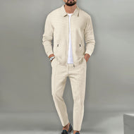 Men's leisure suit with modern structure design and practical pockets Mune Fashion
