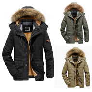 Men's Arctic Utility Parka with full teddy lining, two-way zipper and detachable fur hood Mune Fashion