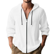 Men's Casual Hoodie Jacket with Zipper Mune