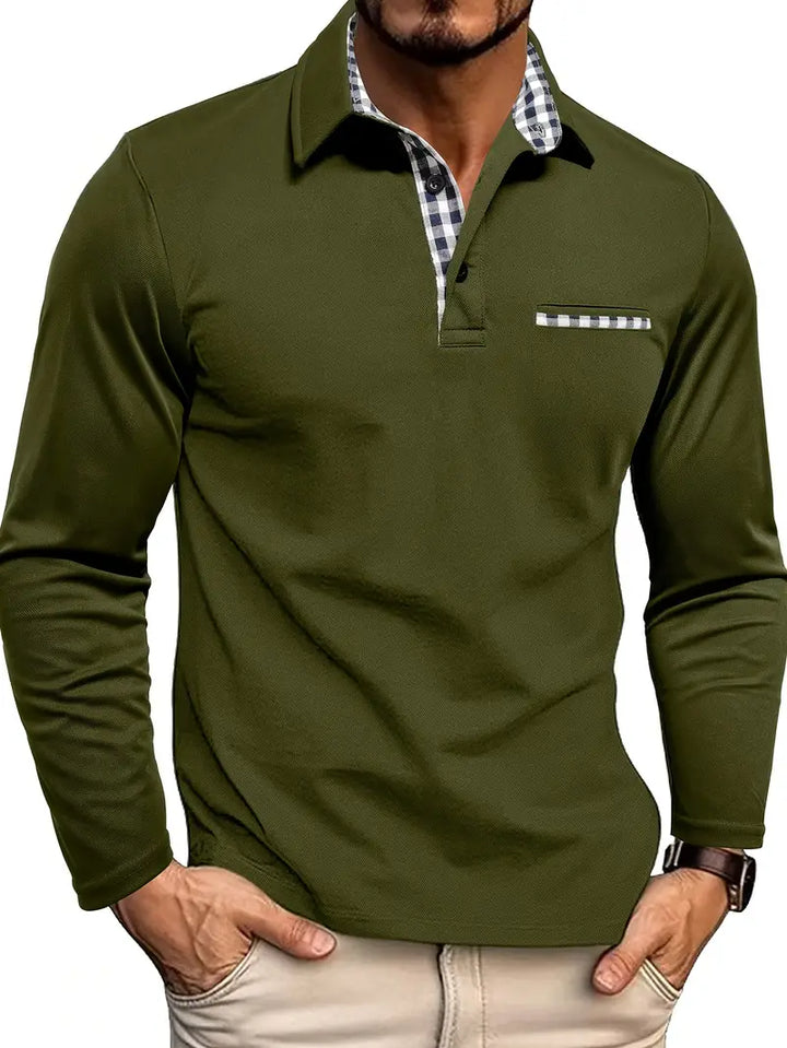 Mune | Classic Men's Summer Polo Shirt with Long Sleeves