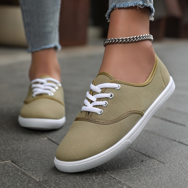 Mune Fashion | Comfortable Low Canvas Lace-up Shoes