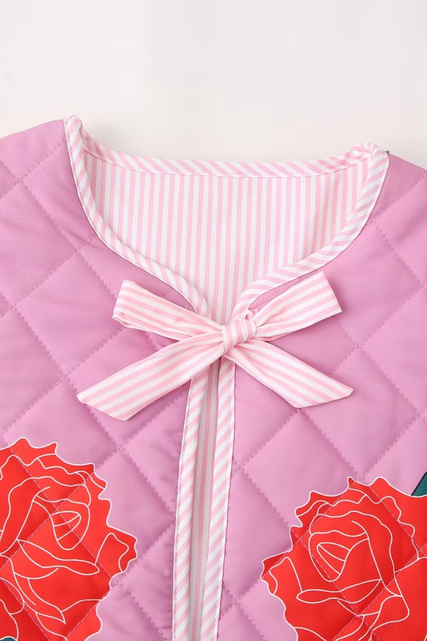 Mune | Print Bow Puffer Jacket