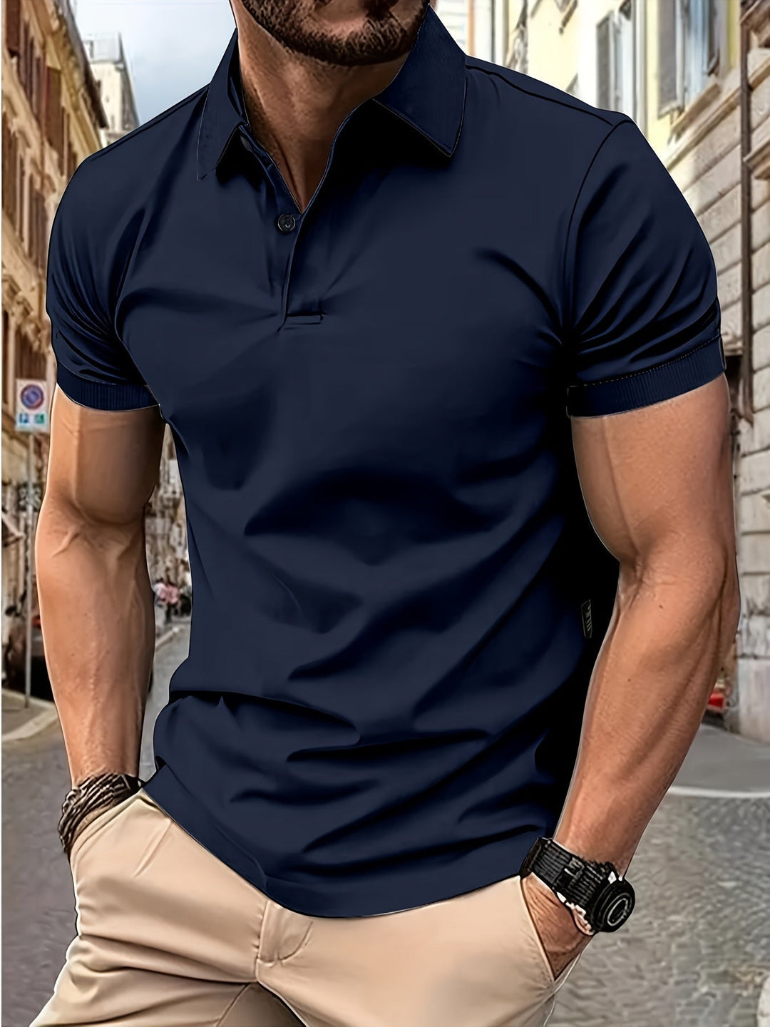 Stylish and comfortable short sleeve polo
