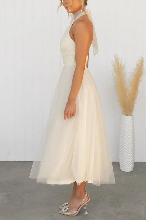 Sleeveless evening dress