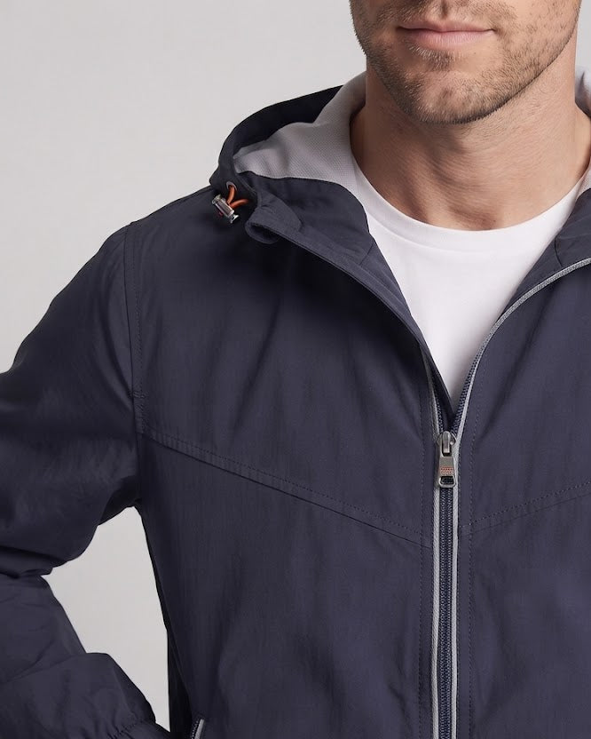 Men's lightweight water-repellent zip-up hoodie Mune Fashion