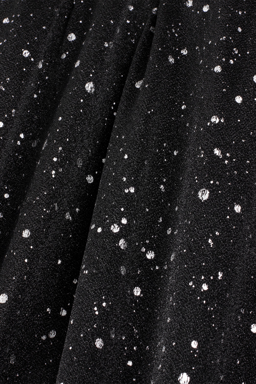 Mune | Elegant black sparkling dress with mesh sleeve
