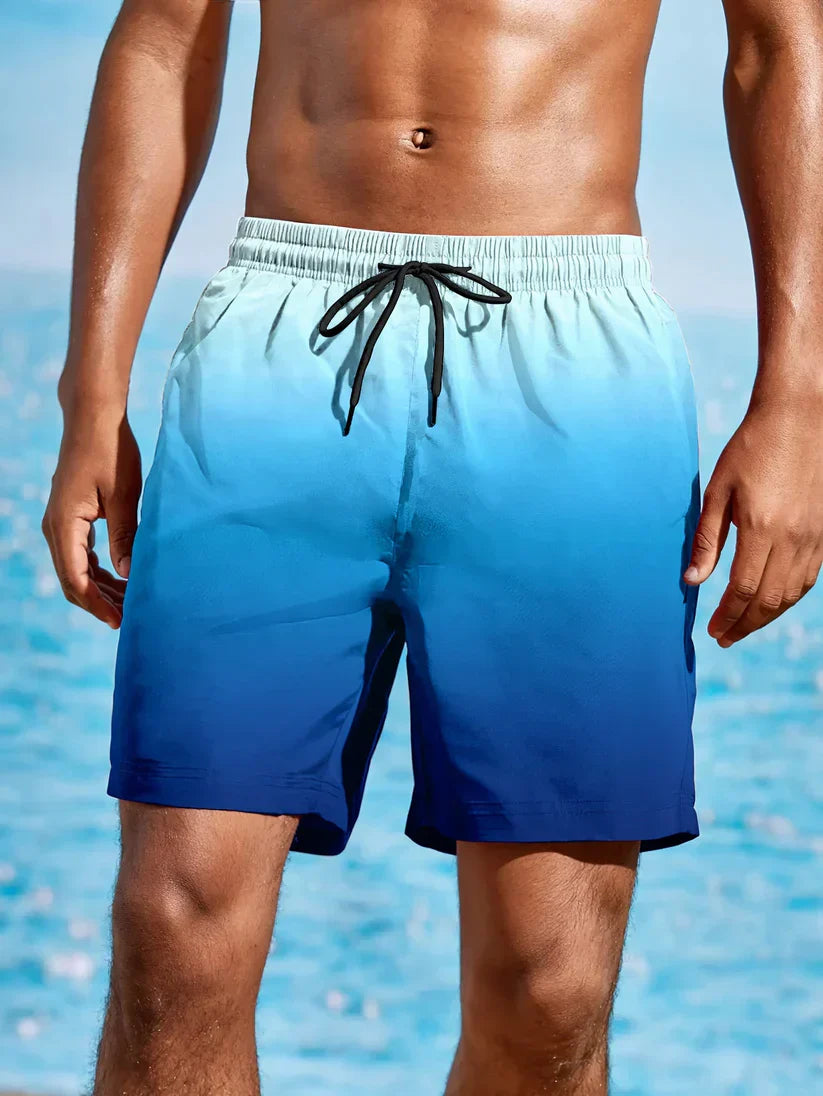 Gradient beach shorts