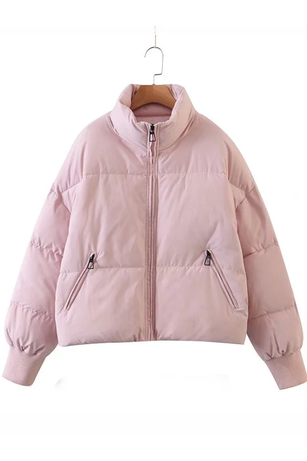 Mune | Collar Zipper Pocket Thick Warm Cotton Jacket