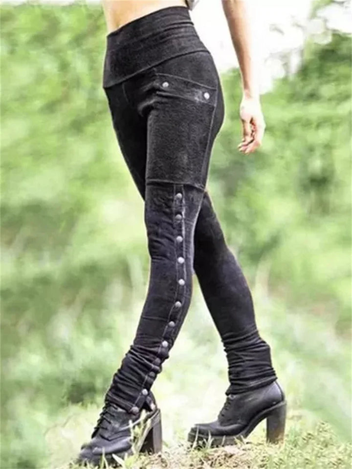 Mune | Leggings with Faded Button