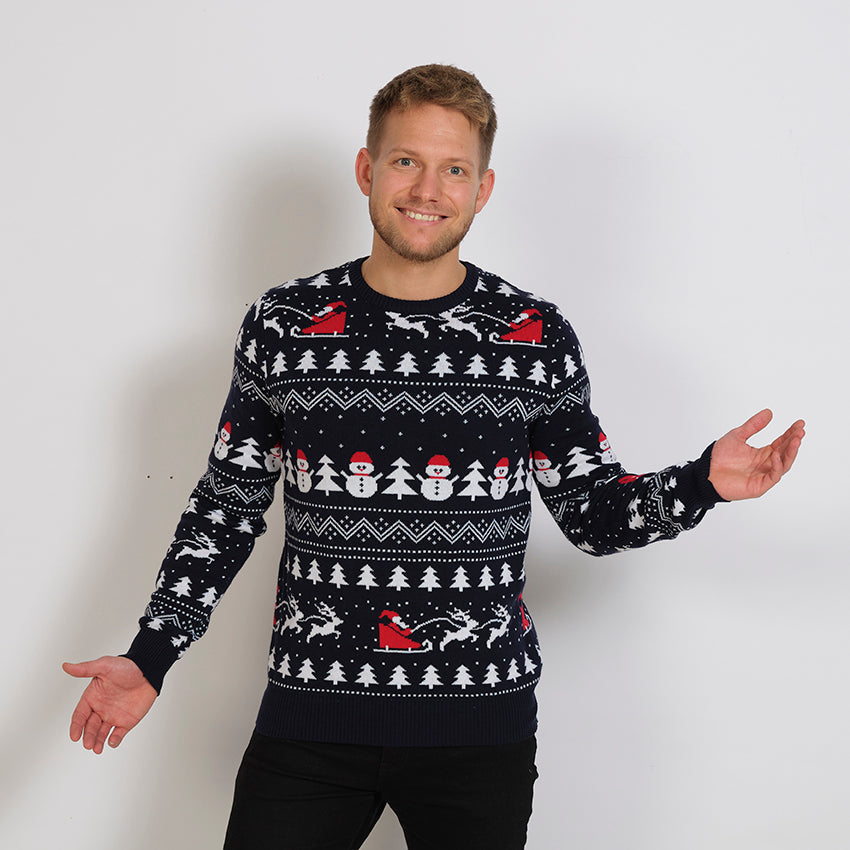 Mune | The stylish Christmas sweater Navy Men's