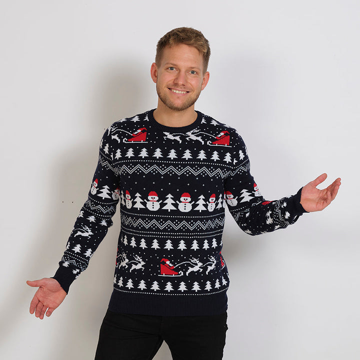 Mune | The stylish Christmas sweater Navy Men's