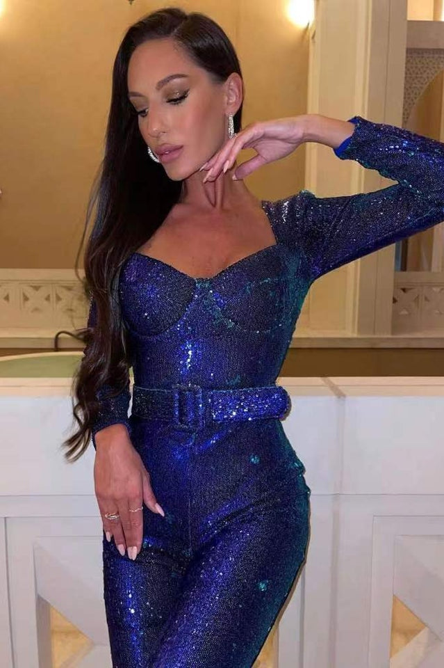 Mune | Marissa Sequin Jumpsuit