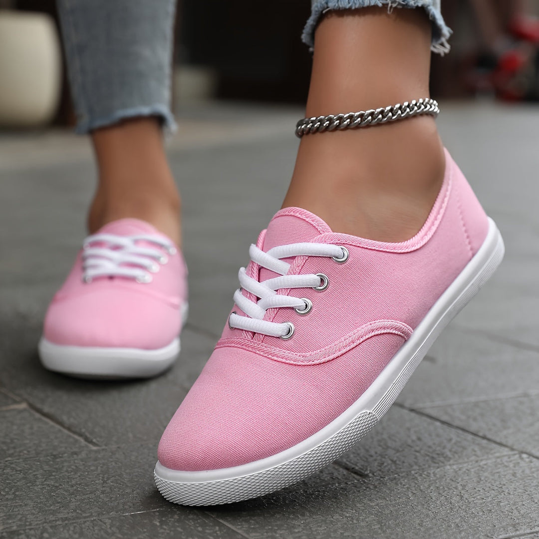 Mune Fashion | Comfortable Low Canvas Lace-up Shoes