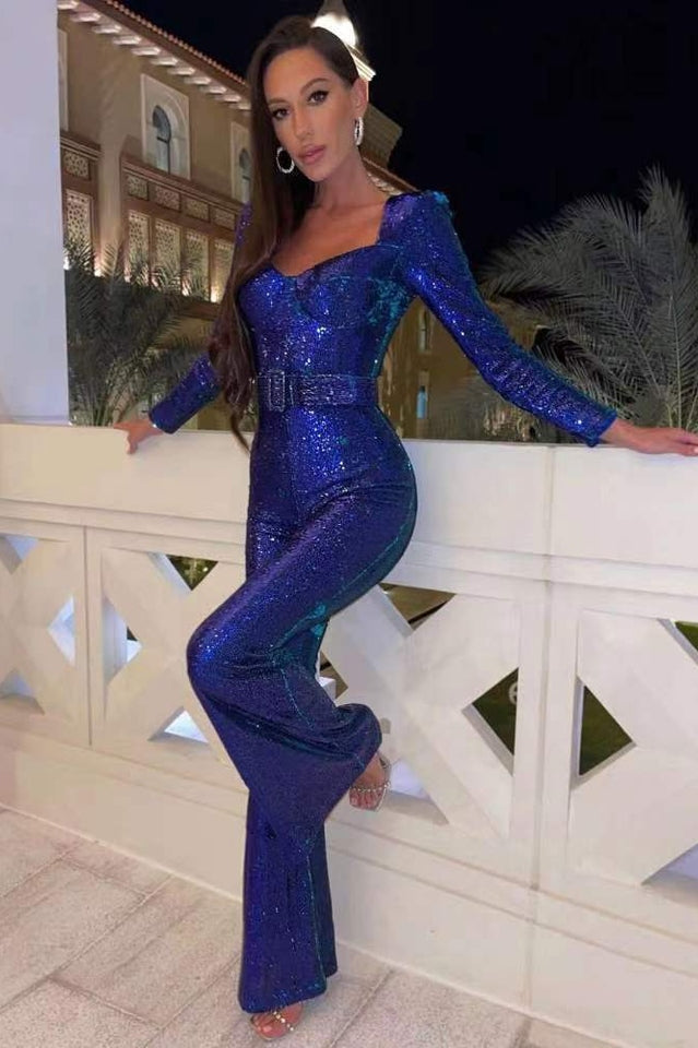 Mune | Marissa Sequin Jumpsuit