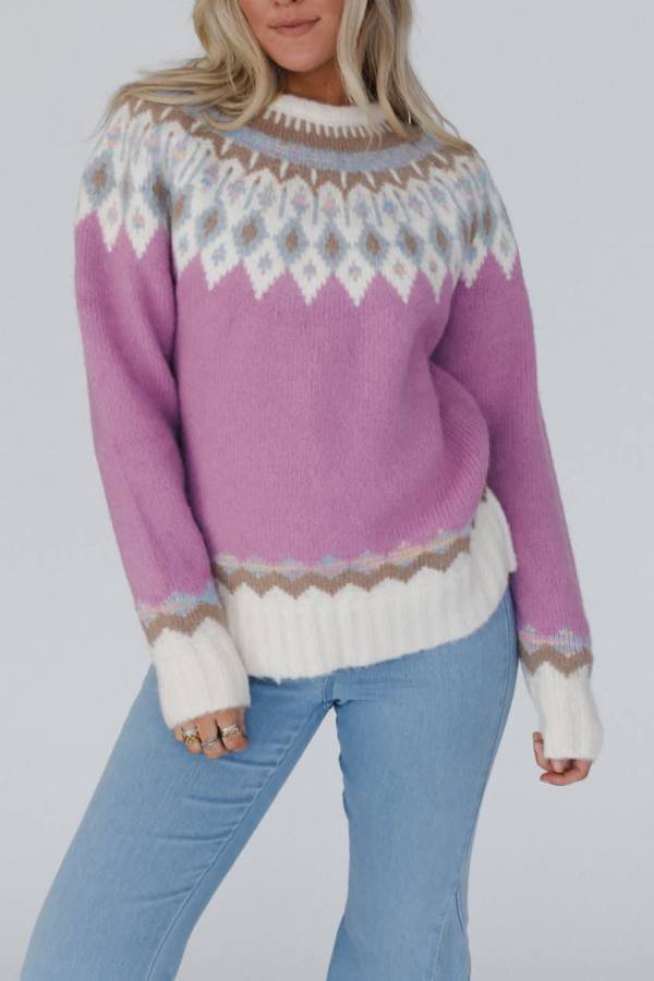 Mune | Christmas Thickened Round Neck Long Sleeve Knitted Sweater