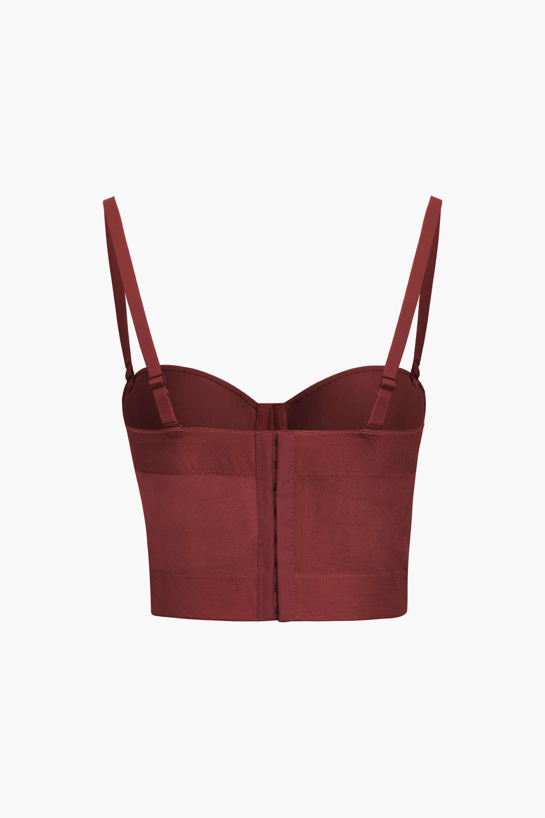 Bustier top made of mesh fabric with underwire