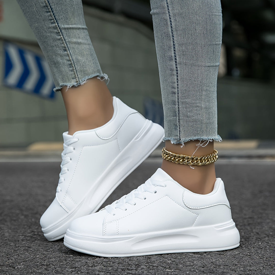 Mune Fashion | Clean White sneakers for Women, White