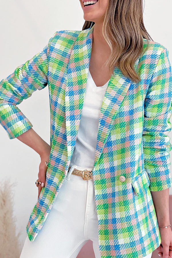 Mune | Arm Pockets Printed Double Button Casual Jacket
