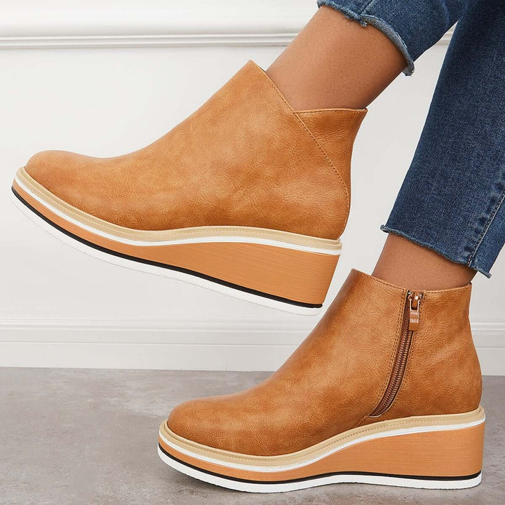 Mune | Ankle Boot with Side Zipper