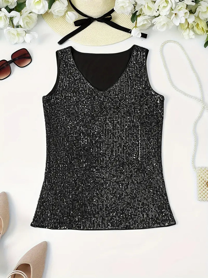 Mune Fashion | Sleeveless Top with Sequins