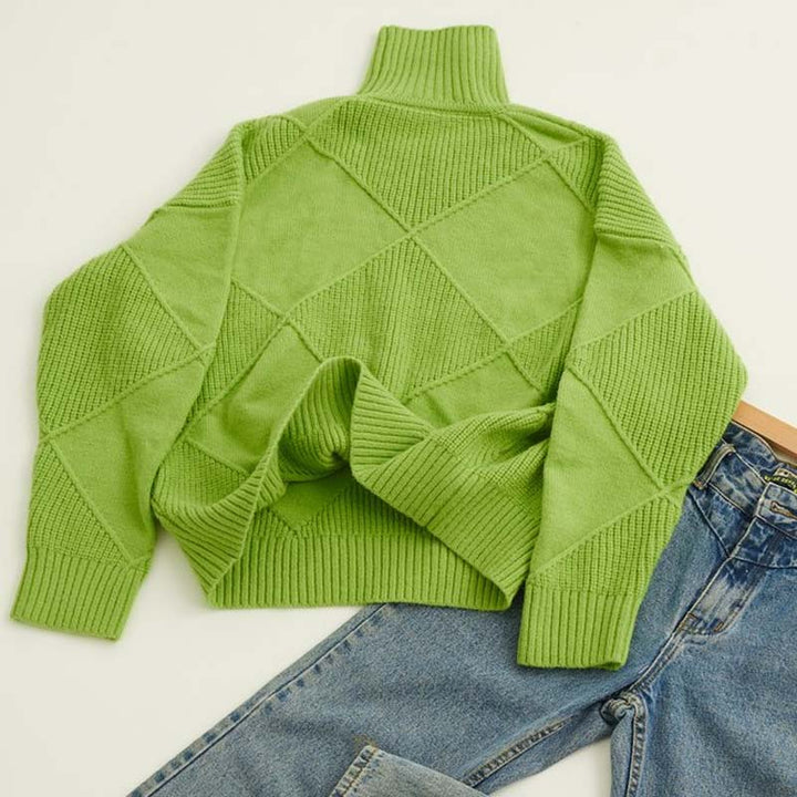 Mune | Solid Color Classic Knit Sweater for Women