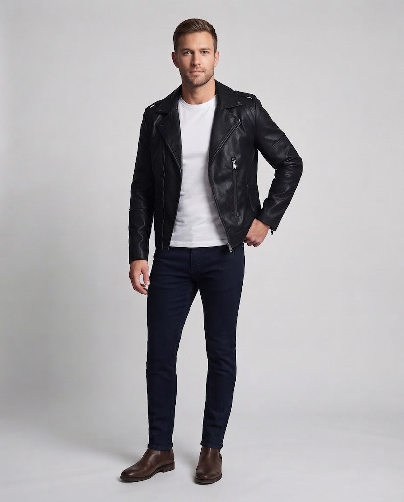 Men's Fashion Biker Jacket Mune Fashion