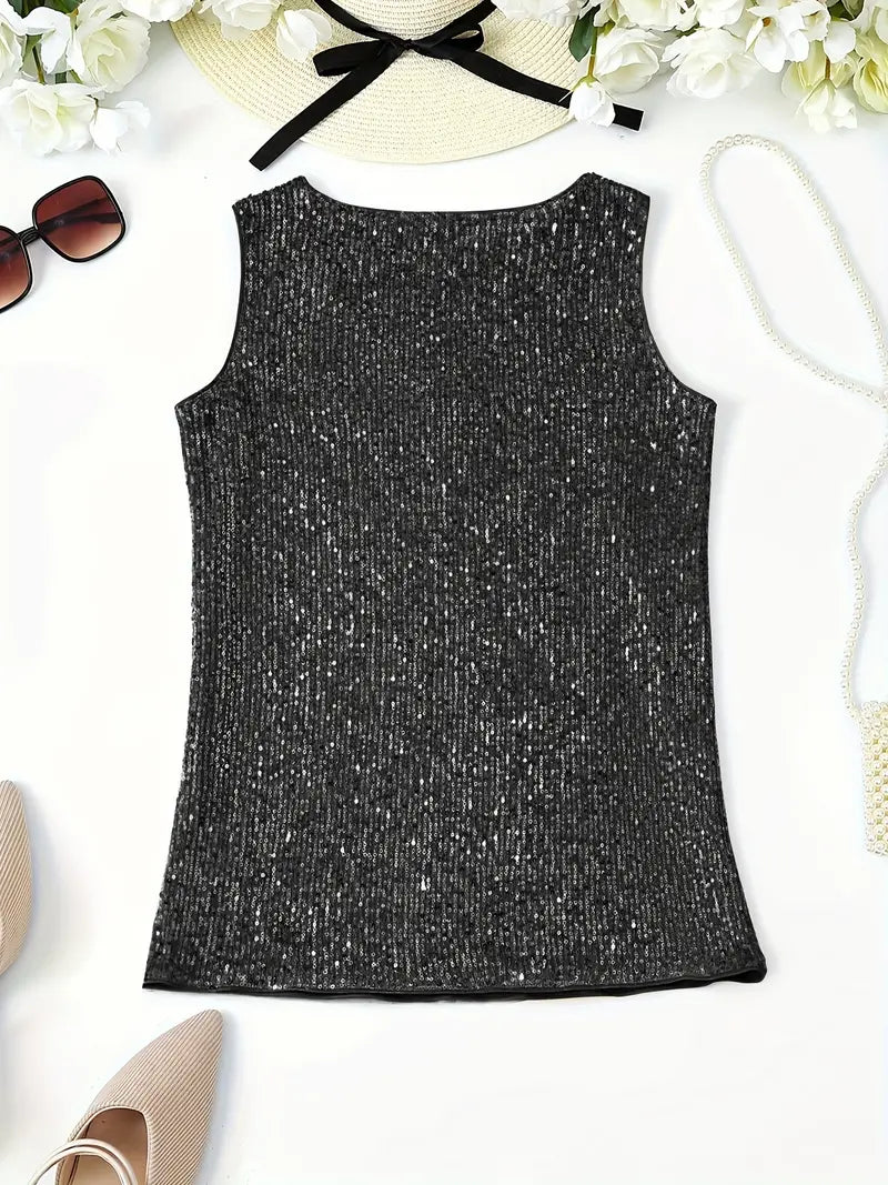 Mune Fashion | Sleeveless Top with Sequins