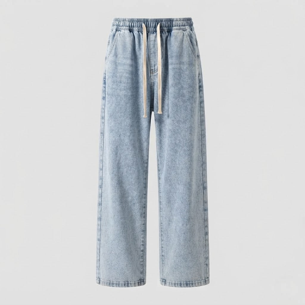 Women Comfortable High Waist Jeans Mune Fashion
