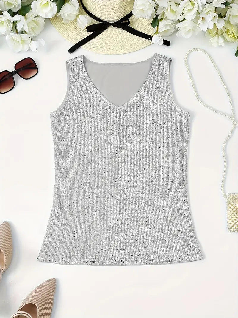Mune Fashion | Sleeveless Top with Sequins