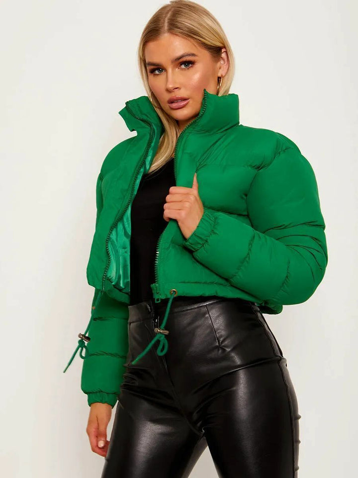 Padded women's quilted jacket in oversized look