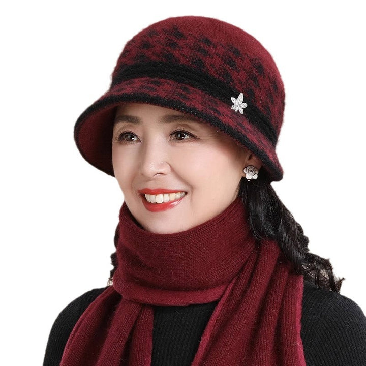 Knitted hat for women, warm winter accessory