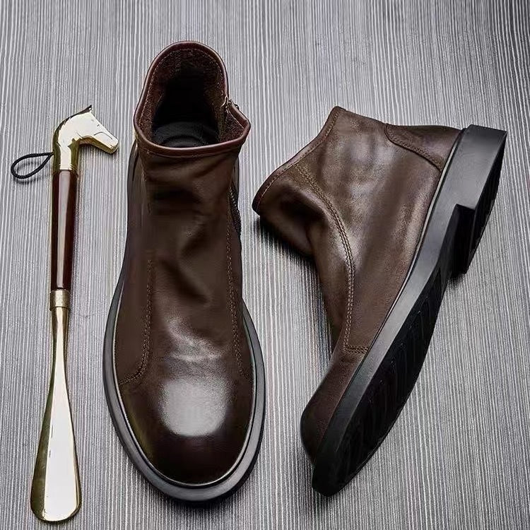 Men's Martin boots, genuine leather, breathable