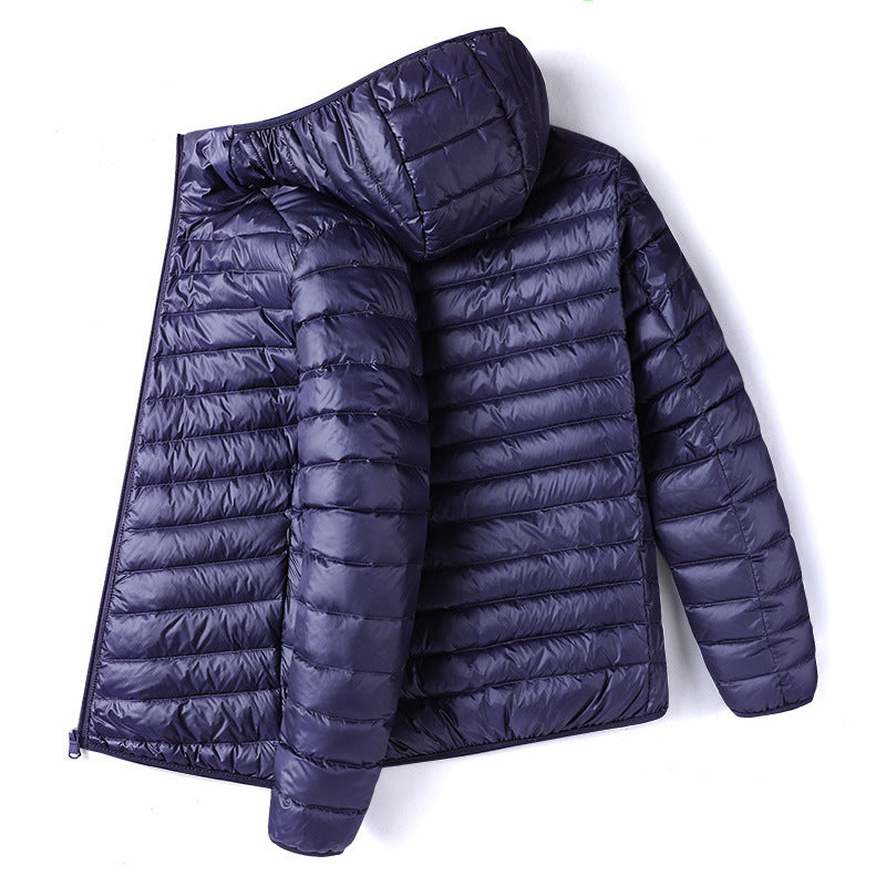 Men's quilted jacket, lightweight, short, padded
