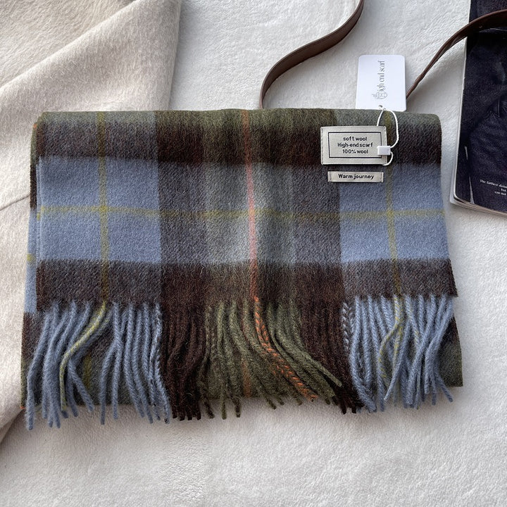 Classic wool scarf, 100% wool, 180x30 cm