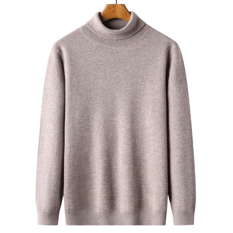 Men's Wool Sweater, Turtleneck, Classic Design
