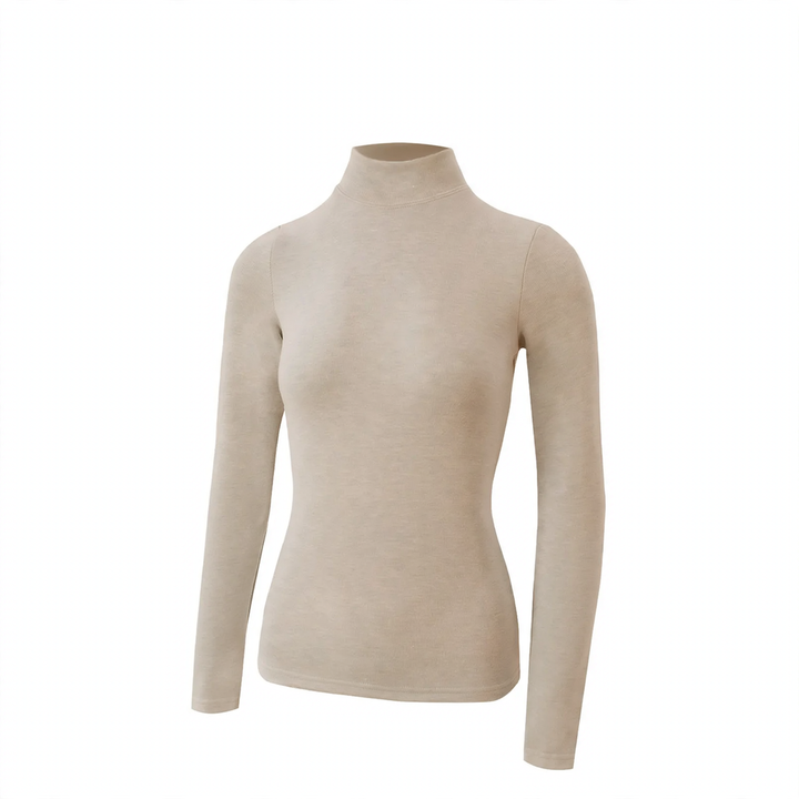 Women’s thermal top, insulated, stand collar