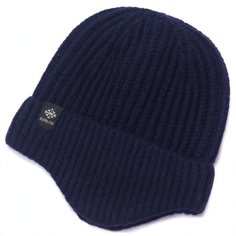 Winter knit hat and scarf set for men