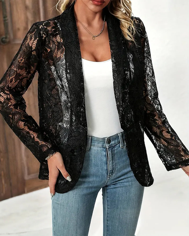 Mune Fashion | Elegant Blazer with Lace