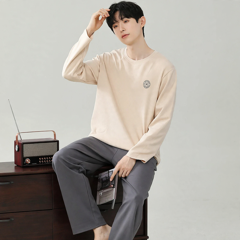 Men's Pyjama Set made of Modal, long-sleeved