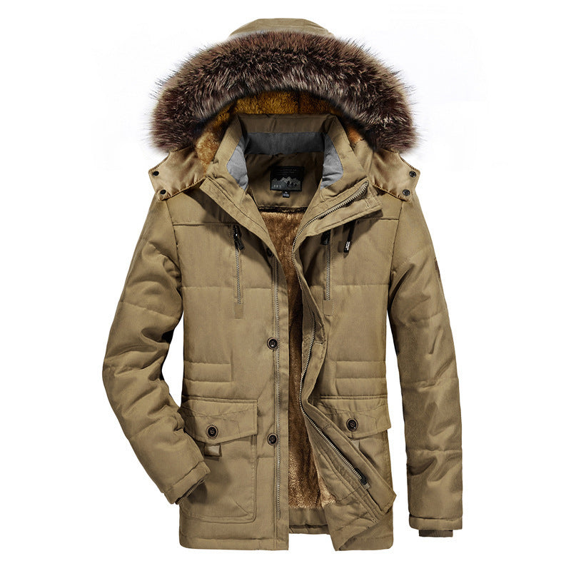 Men's winter jacket with removable hood Mune Fashion
