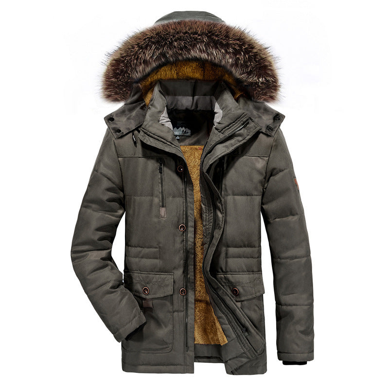 Men's winter jacket with removable hood Mune Fashion