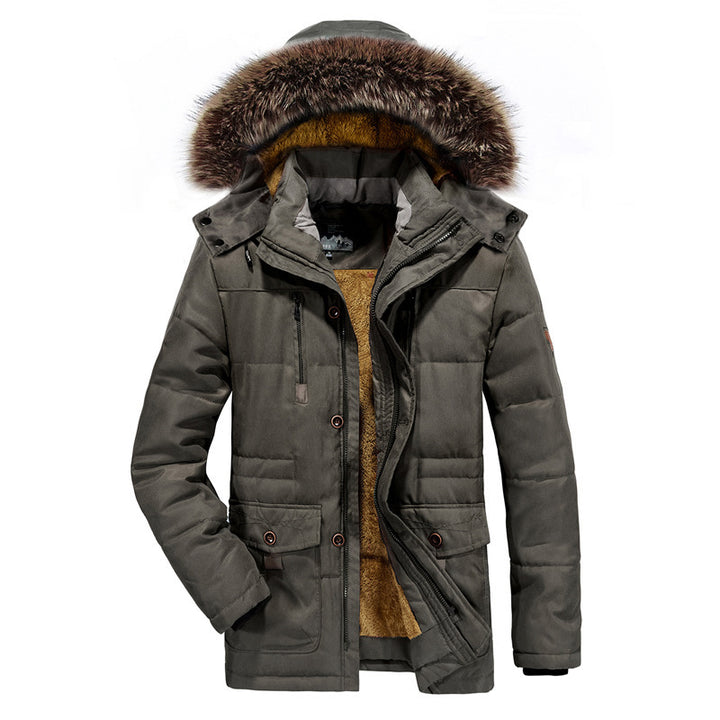 Men's winter jacket with removable hood Mune Fashion