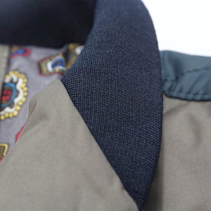 Men's transitional jacket with stand-up collar and patterned lining Mune Fashion