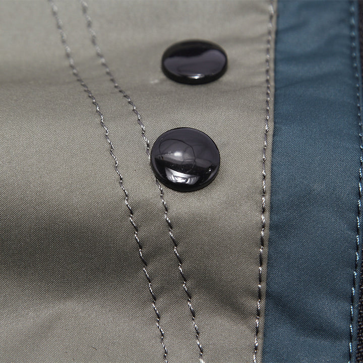 Men's transitional jacket with stand-up collar and patterned lining Mune Fashion