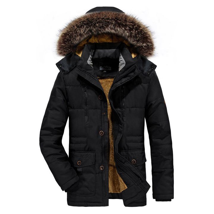 Men's winter jacket with removable hood Mune Fashion