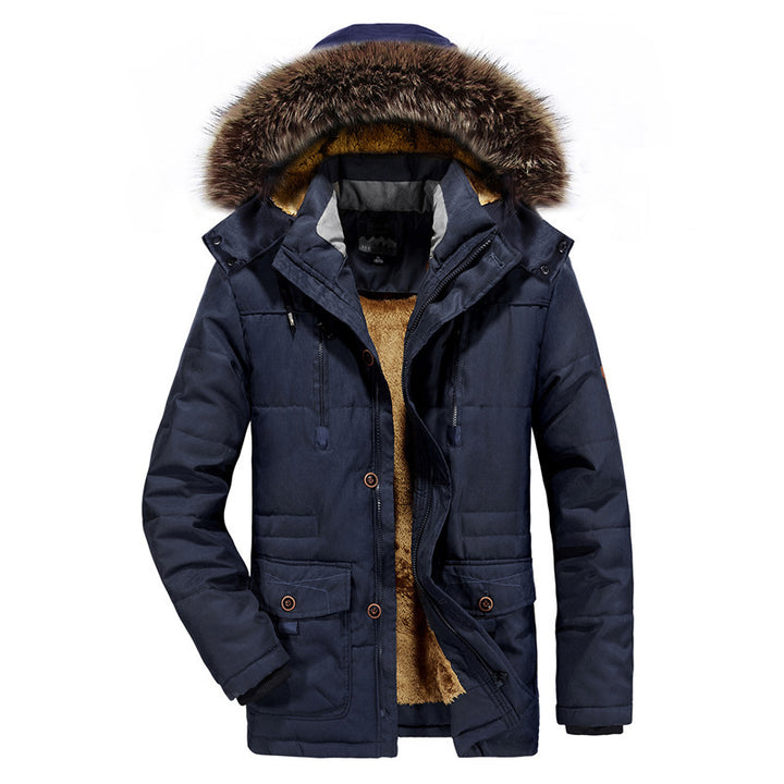 Men's winter jacket with removable hood Mune Fashion